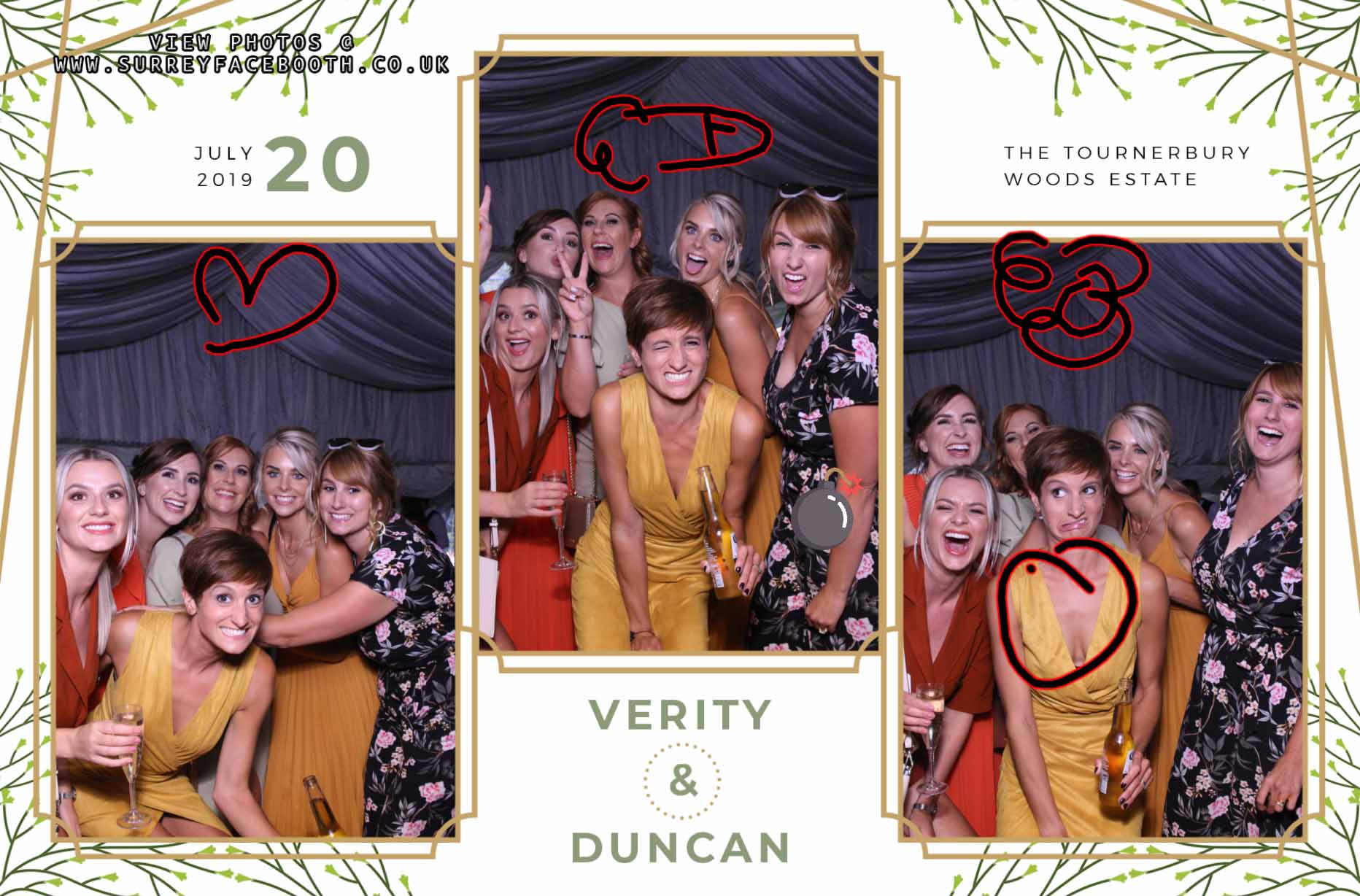 Verity and Duncan's Wedding  | View more photos from the event at galleries.surreyfacebooth.co.uk/u/Surrey-FaceBooth/Verity-and-Duncans-Wedding